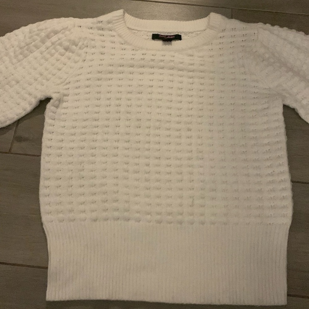 Coquette chunky white sweater